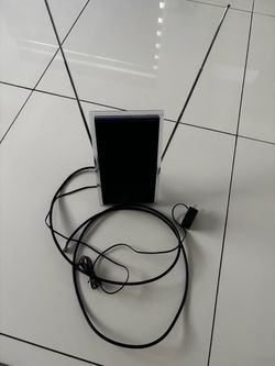 GE Amplified Indoor TV Antenna (Rabbit Ears with Power Cord)
