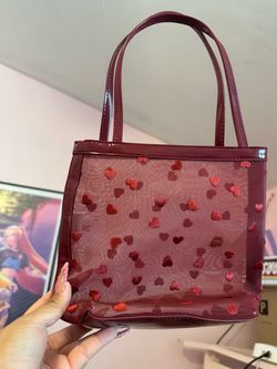 Target heart sheer tote