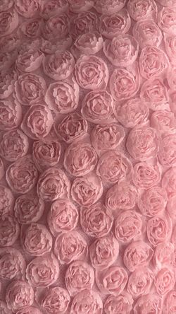3d roses pink almost 3 yards approx .$20