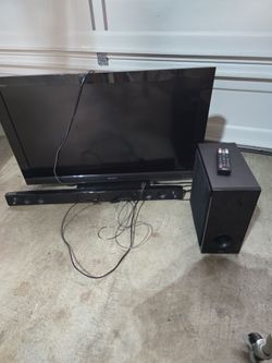 Sony 40" TV + LG Soundbar & Subwoofer Bundle (with Remote)