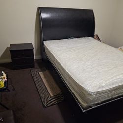King bed, Two Mattresses, Dresser with mirror, bed Side drawer and Ottoman