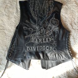 Women’s Harley-Davidson Embroidered Leather Vest
