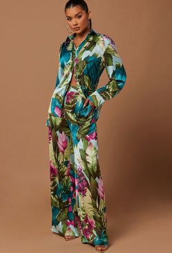 Small tropical pants set