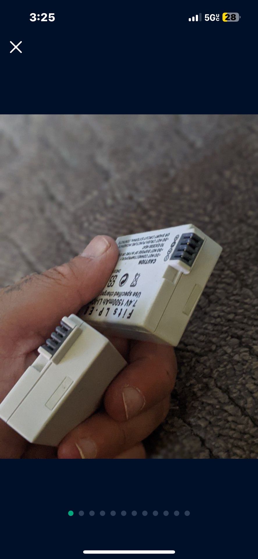 Canon DSLR Rechargeable BATTERIES