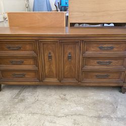 MCM Bedroom Set - Dresser - Mirrors - Headboard 