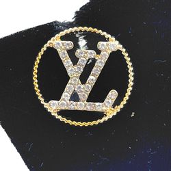 Fashion Sterling LV Pierced Earrings 