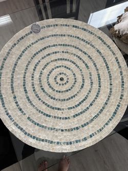 30 In Round Capiz shell Wall Art