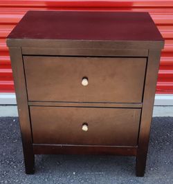 Coaster Two Drawer Nightstand In Cappuccino