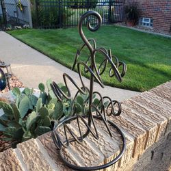 Four Bottle Metal Wine Rack