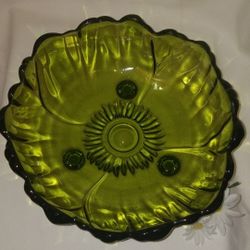 Vintage glass fruit bowl