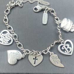 James Avery Bracelet With 6 Charms 