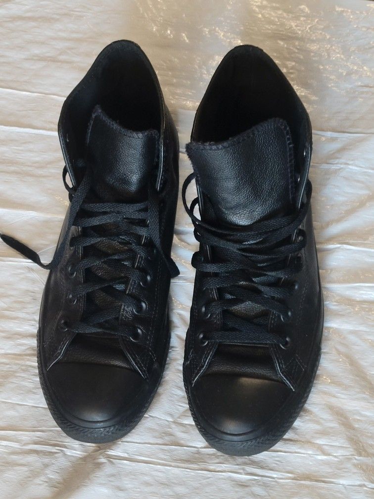 Converse Black Leather