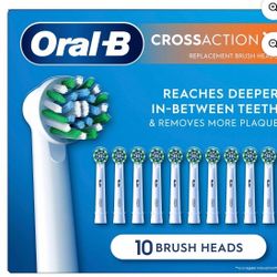 Oral-B CrossAction X Replacement Brush Heads (10 ct.)