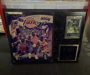 2004 Lakers Kobe Team Photo plaque