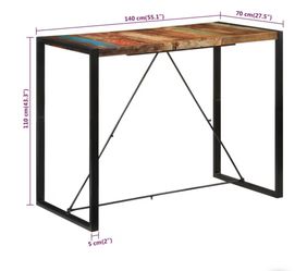 Bar Height Table Fits 6 Bar Stools Easily
