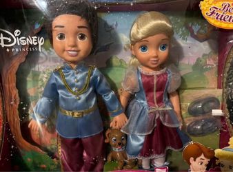 VINTAGE DISNEY PRINCESS LITTLE PRINCESS CINDERELLA & PRINCE CHARMING DOLL SET CINDERELLA DOLL NEW PERFECT FOR A DISNEY COLLECTOR