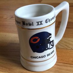 Chicago Bears Super Bowl Mug Stein
