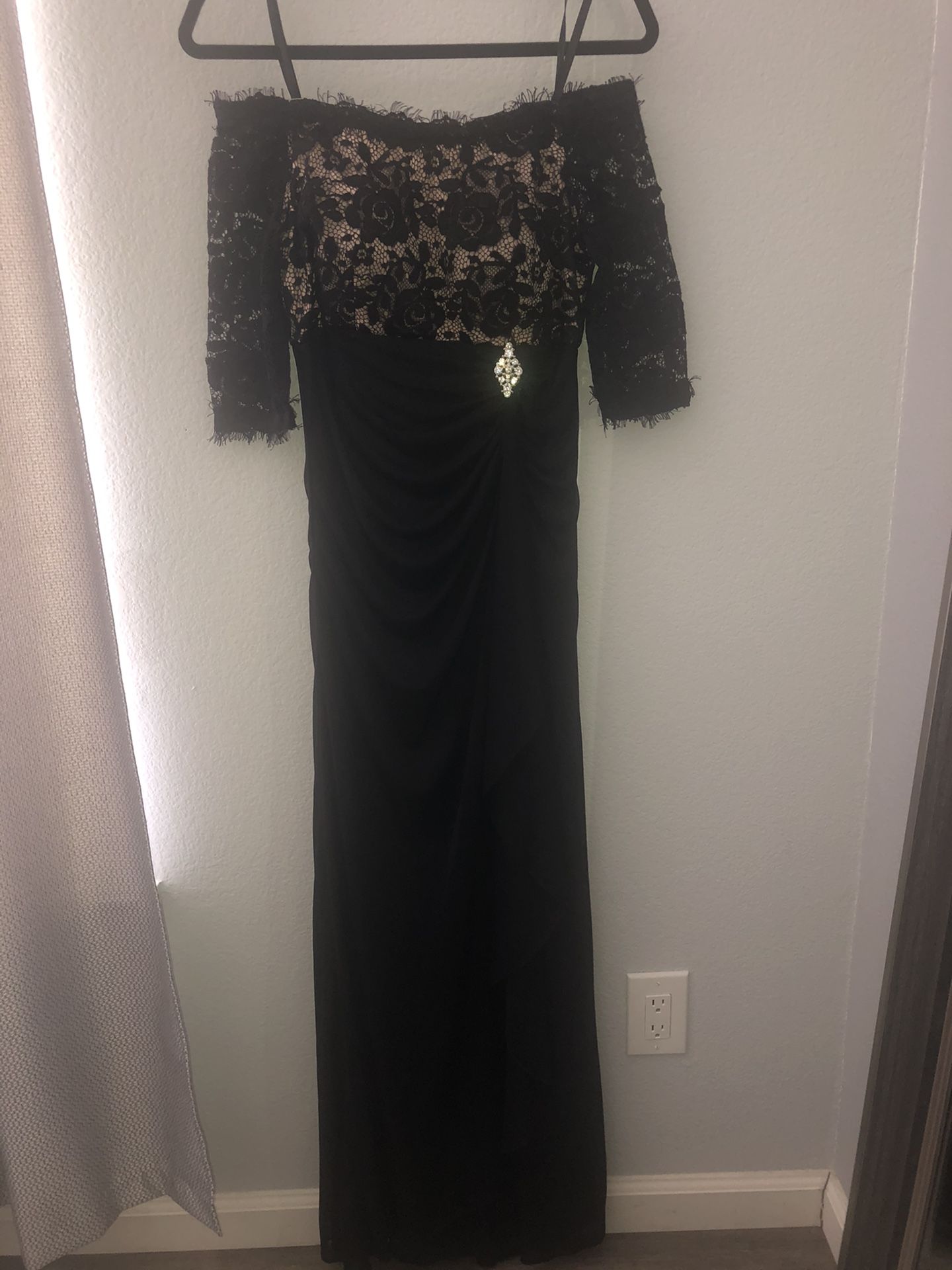 Black evening dress