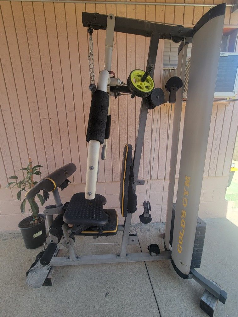 Gold's gym xr 55 home gym with 330 lbs of resistance hotsell