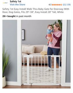 Baby gate dog gate safety 1st walk thru