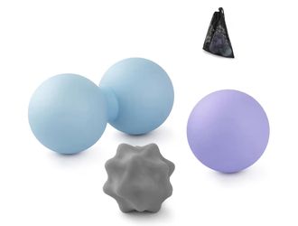 Silicone Massage Ball Set - 3 Therapy Balls for Myofascial Release