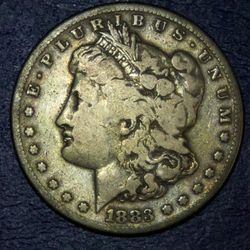 1883 “S” Morgan Silver dollar w Toning!