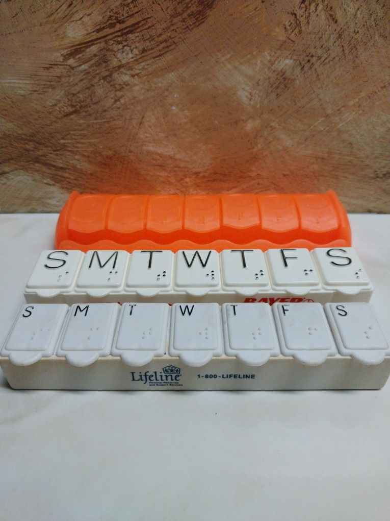 Three Medical PILL Cases