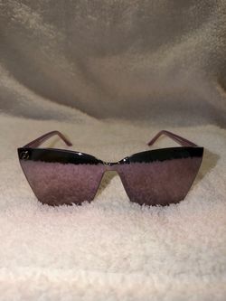 Blenders Eyewear Rimini Orchid Flash Sunglasses Cat Eye Frameless Shield Pink
