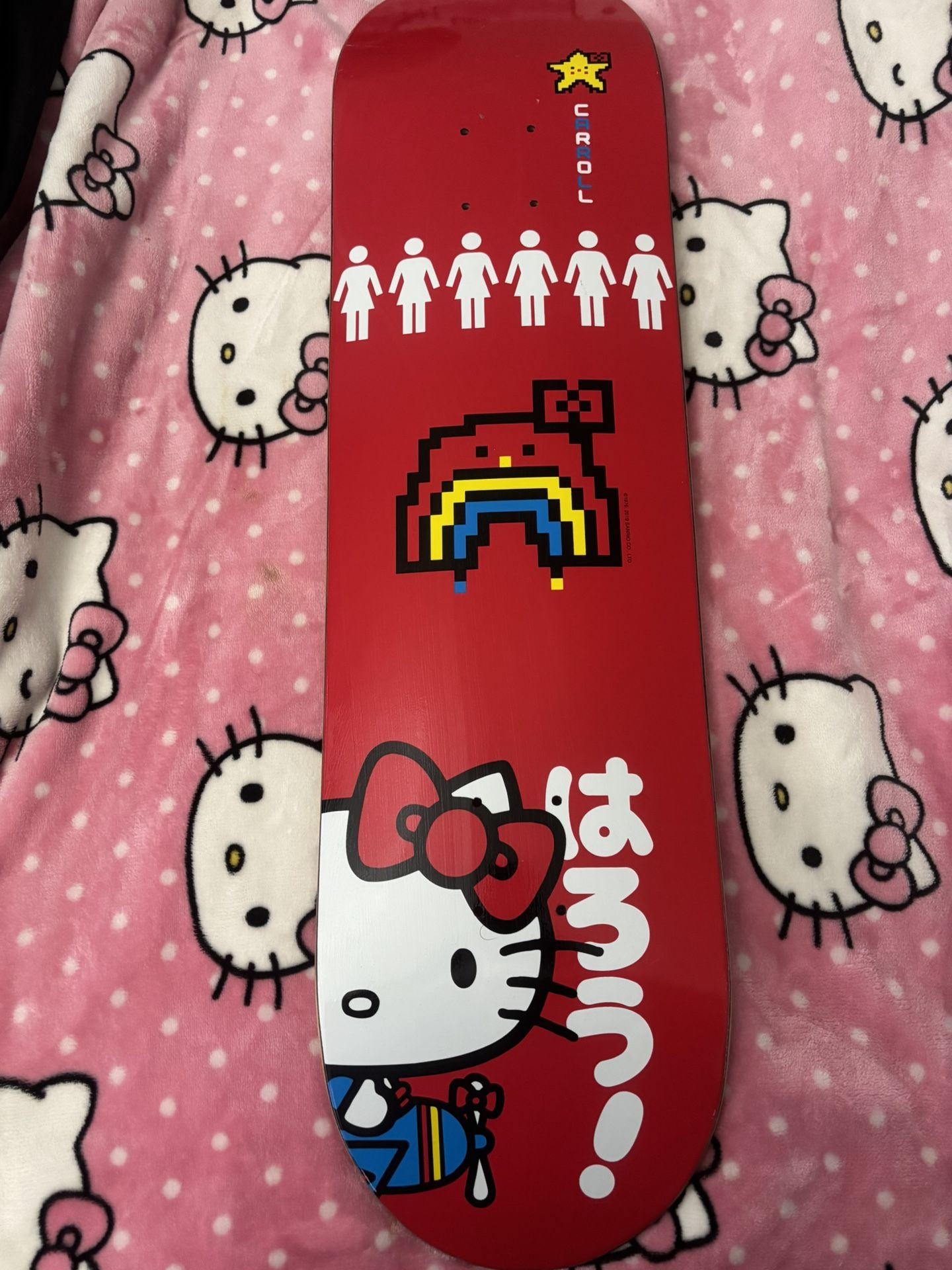 Rare Hello Kitty x Girl Skateboards 45th Anniversary Series