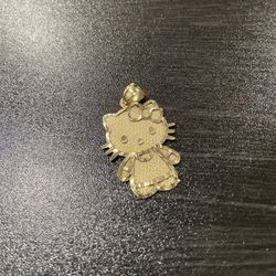 Solid 10K Hello Kitty Pendant (2 Grams)