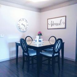 Counter-Height Dining Table and 4 Chairs 