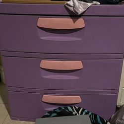 Plastic Girls Dresser or Storage