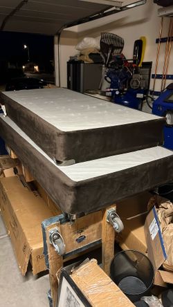 2 Twin XL box Springs For KING size bed Frame. 9”