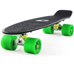 Skateboards Complete 22 Inch Mini Cruiser Retro Skateboard For Kids Boys Youths Beginners
