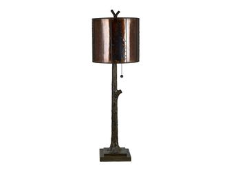 Rowan Oak Brown Table Lamp (Set of 2)