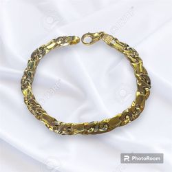 HEAVY 14k Yellow Gold Men’s Bracelet 8.5in Long 24.7g