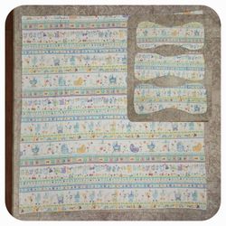 Baby Boy Blanket & Burp Cloths