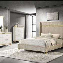 Brand new complete bedroom set- 0 interest finance available- FREE mattress with purchase. 