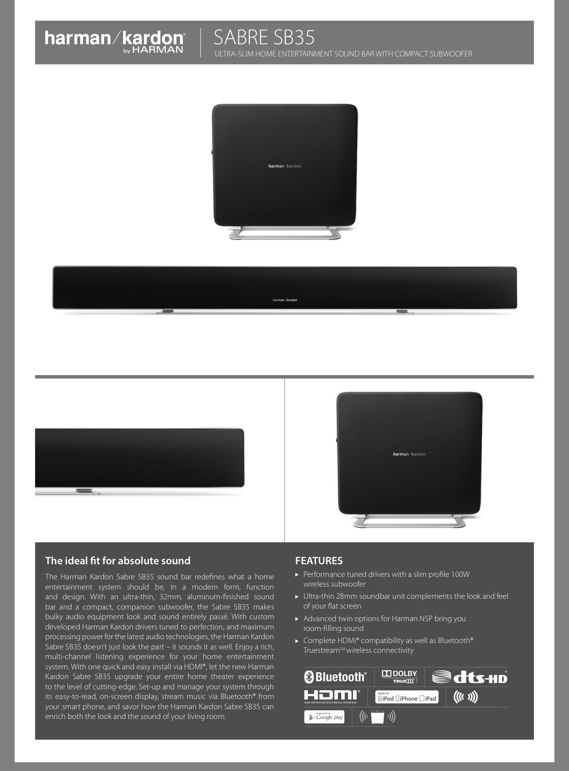 Harman Kardon Entertainment Sound Speaker System