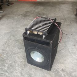 12” Subwoofer And Amplifier