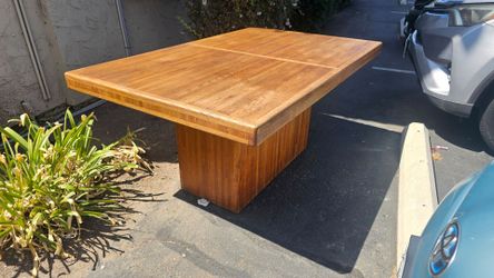 Solid Wood Pedestal Dining Table
