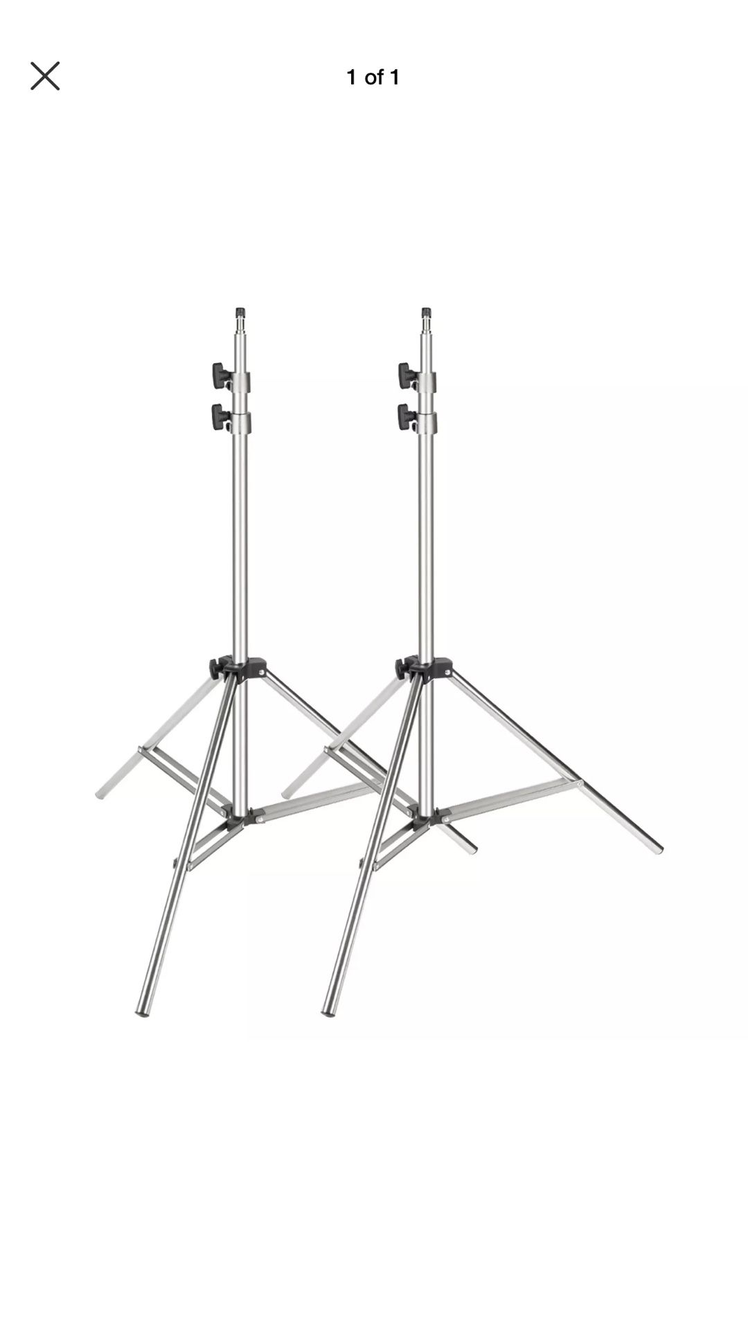 2 Pcs Foldable Stainless Steel Studio 2M Height