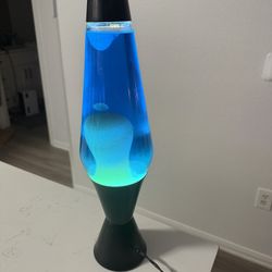 Vintage Lava Lamp Retro Blue 