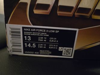 Nike Air Force 3 Low SP Sneakers Size 13