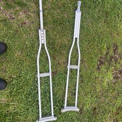 Metal crutches 
