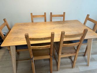 Dining table with 6 chairs