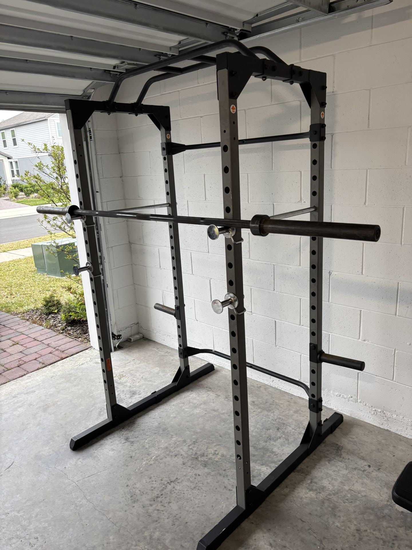 Squat Rack W/Weights & Bar/Bench