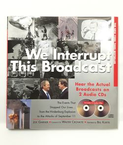 WE INTERRUPT THIS BROADCAST Book w/ 2 UNOPENED/Never Played Audio CDs