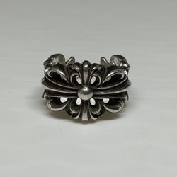 AUTHENTIC Chrome Hearts Double Floral Ring size 9