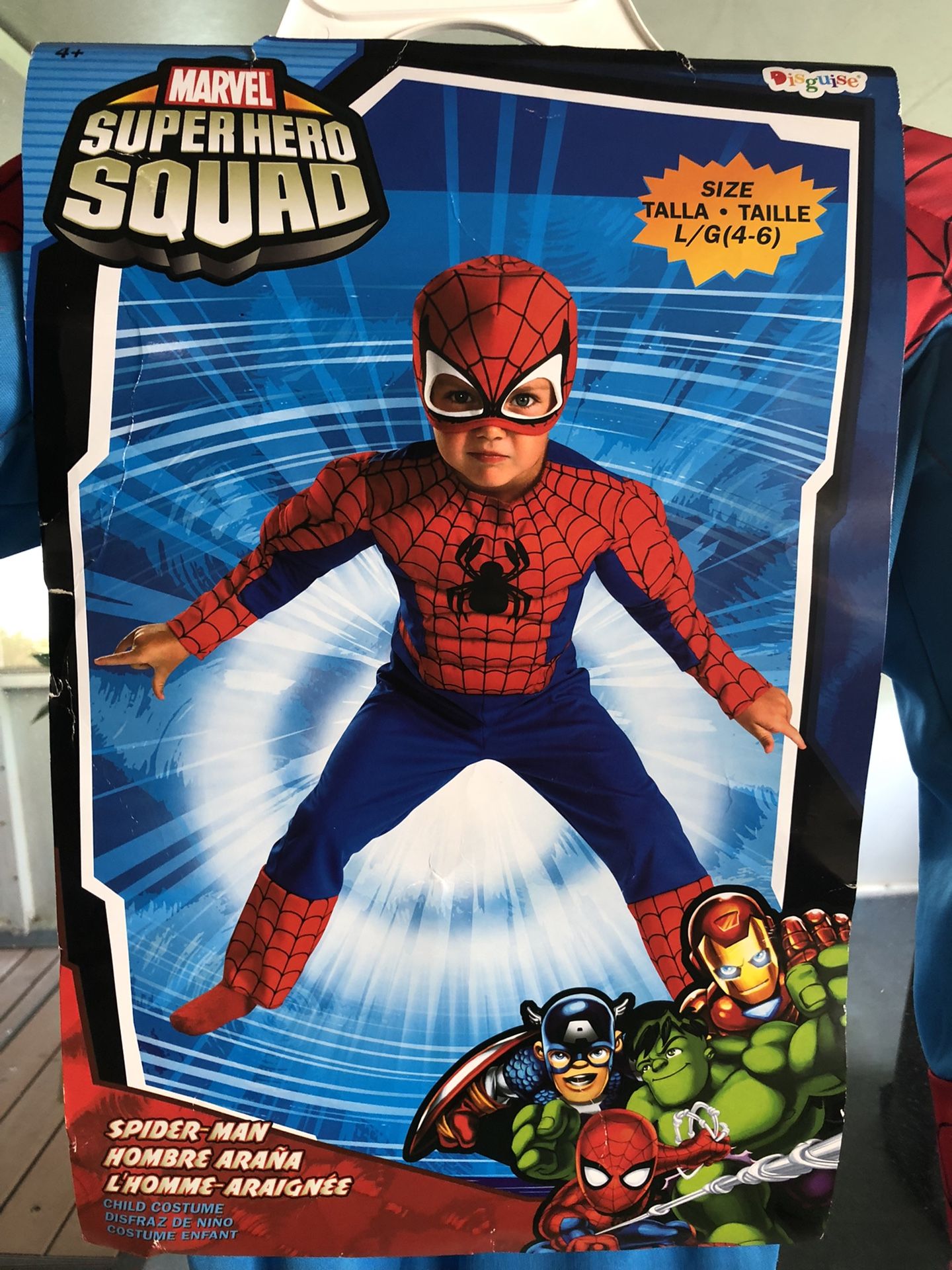 Spider-Man Halloween Costume For Ages 4-6 Only Worn Once!